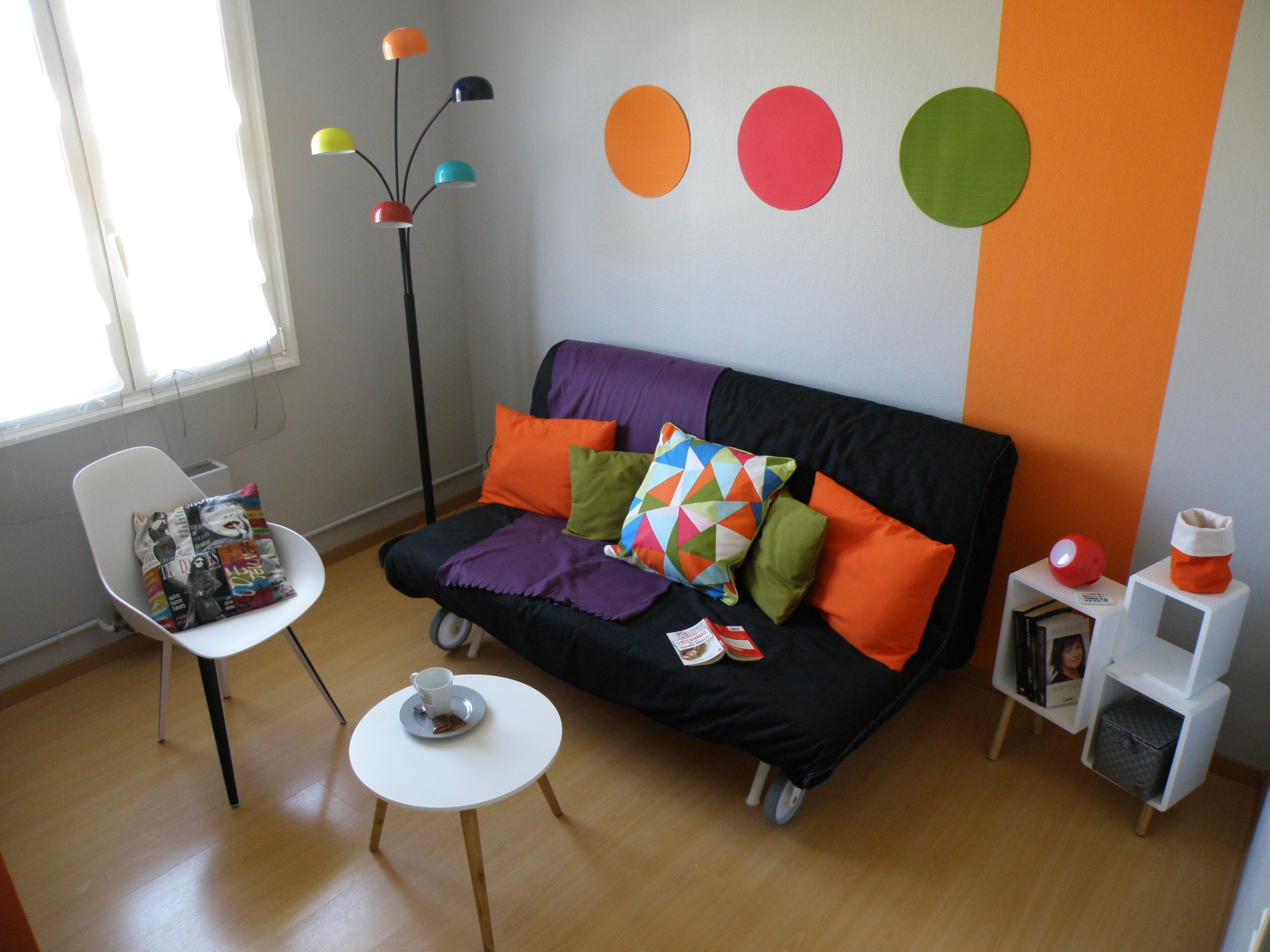 relooking chambre colorée karine décoration
